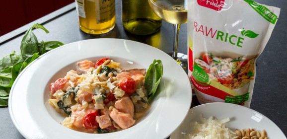 Recept: Risotto van RawRice met Zalm